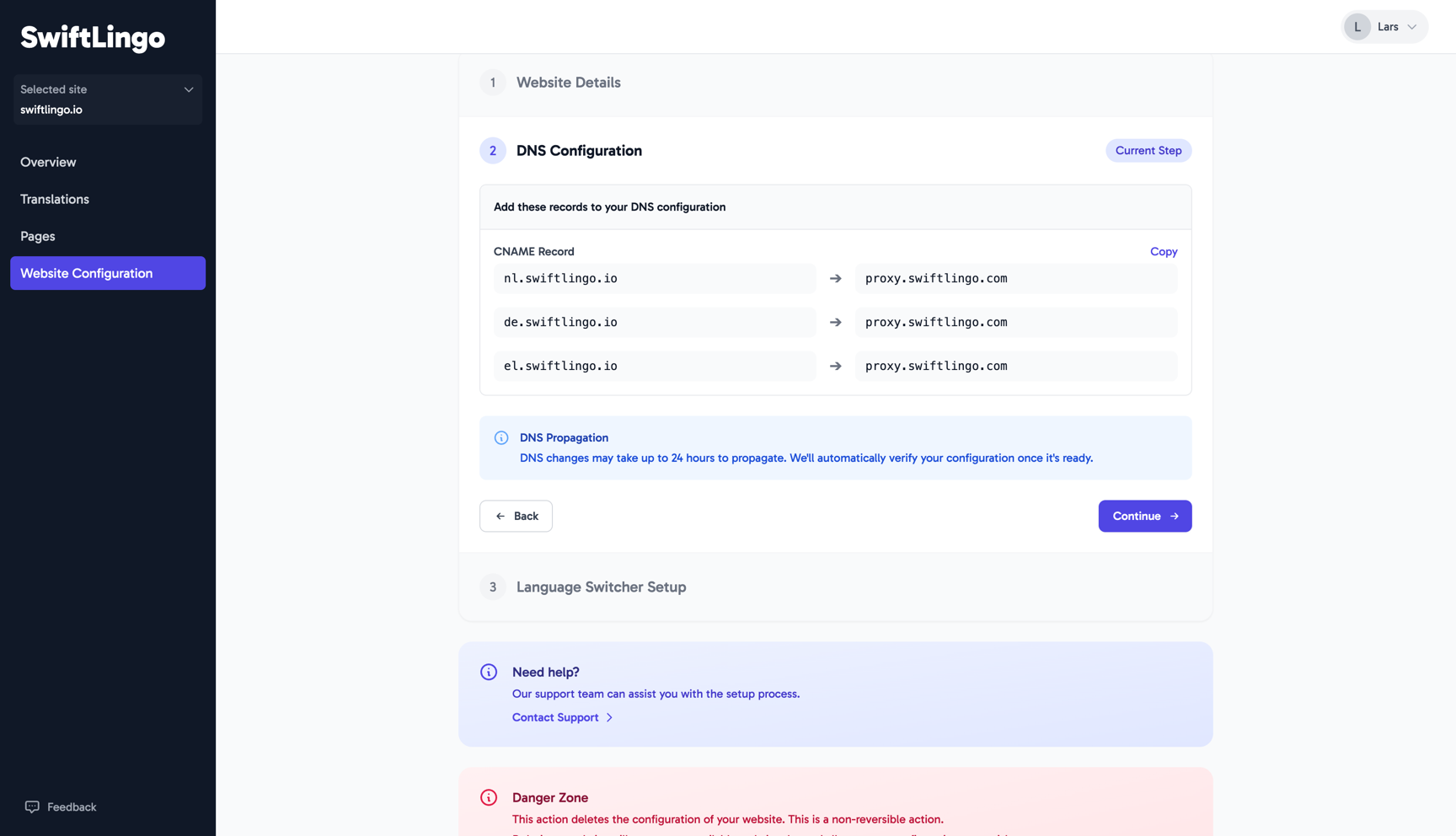 DNS Settings
